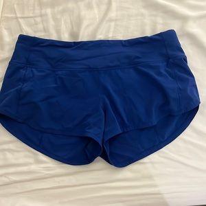 Lululemon speed up short 2.5 inseam Royal blue excellent condition